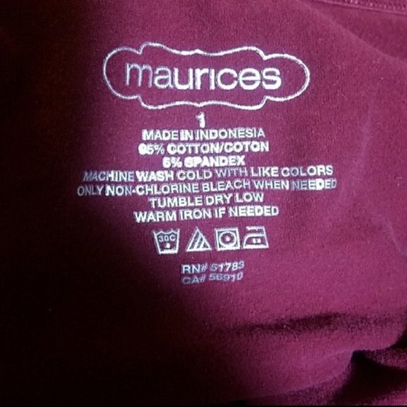 Maurices Plus Size 16-18 Camisole - Burgundy - Picture 5 of 5